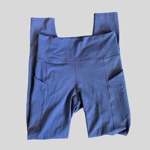 Fabletics Pureluxe Sz S Navy Blue Full Length with Side Pockets